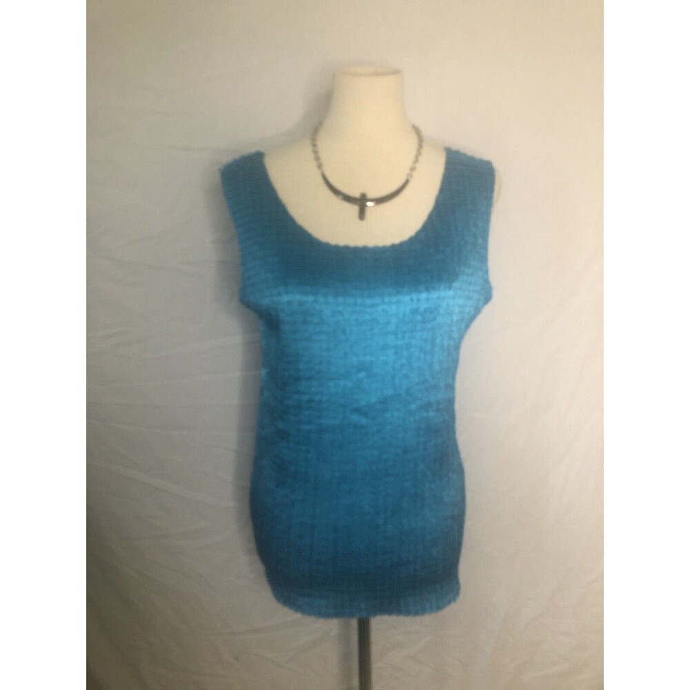 Ashley Stewart Turquoise Elegant Tank Size 14/16 W